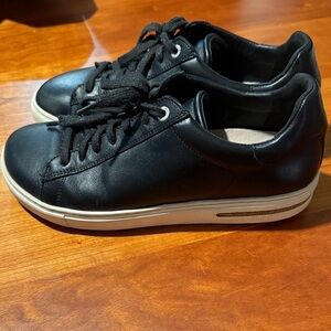 Birkenstock Bend Low Black Leather Sneakers